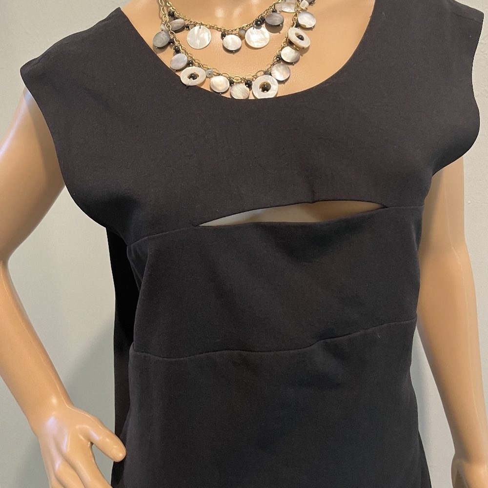 Cute & Sexy IRO Calley Key Hole Black Dress Size 42EU/10US New With Tags - Picture 6 of 16